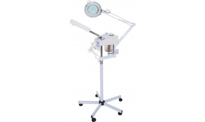 Aroma Ozone Facial Steamer w / brush & Magnifying Lamp