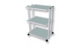Glass Cart with 3 shelves